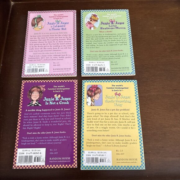 Junie B. Jones Lot of 4 various books by Barbara Park 1996-1998 - Picture 2 of 6